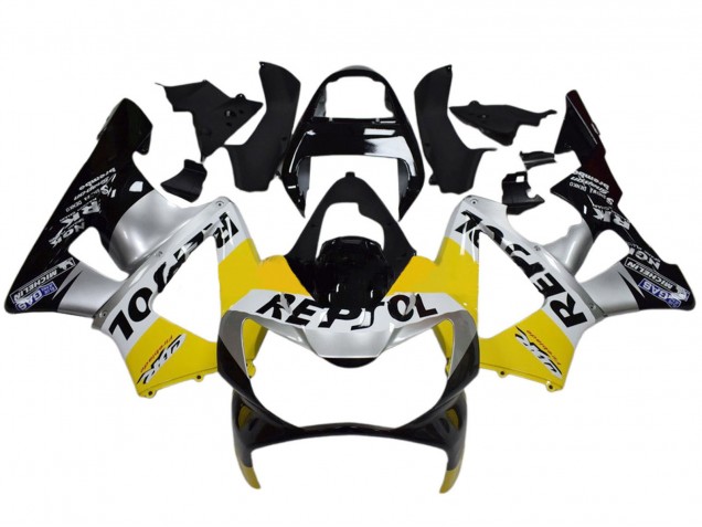 Acquista Carena Moto Honda CBR900RR 929 2000-2001 - Giallo Argento Nero Lucido Repsol