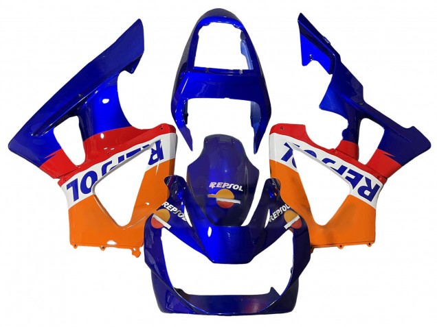 Acquista Carena Moto Honda CBR900RR 929 2000-2001 - Arancia Bianco Rosso Blu Repsol