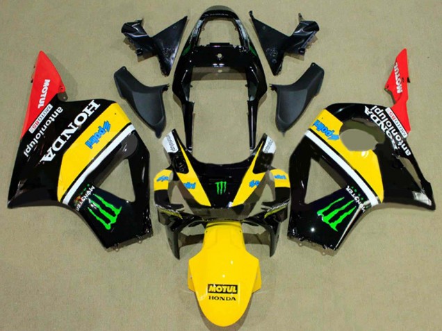Acquista Carena Moto Honda CBR900RR 954 2002-2003 - Nero Lucido Giallo Rosso Verde Mostro