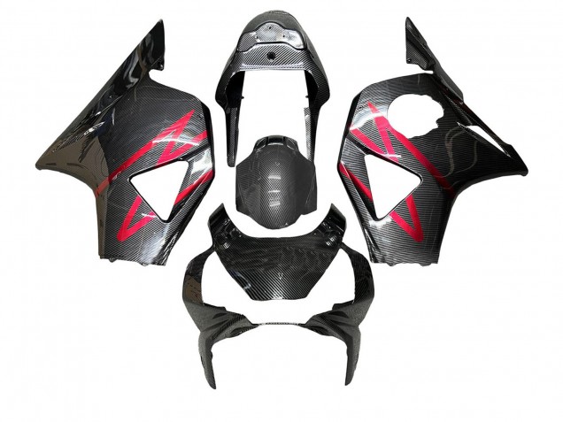 Acquista Carena Moto Honda CBR900RR 954 2002-2003 - Nero Fibra di Carbonio Rosso Banda