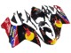Acquista Carena Moto Ducati 848/1098/1198 2007-2014 - Nero Lucido Giallo Blu Red Bull