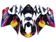 Acquista Carena Moto Ducati 848/1098/1198 2007-2014 - Nero Lucido Giallo Blu Red Bull