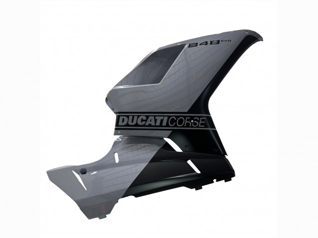 Acquista Carena Moto Ducati 848 2007-2014 - Argento Oro Nero Opaco