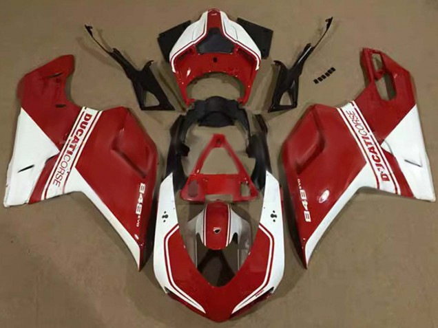 Acquista Carena Moto Ducati 848 2007-2014 - Bianco Rosso Corse