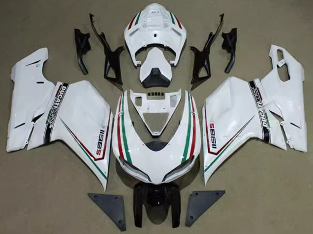 Acquista Carena Moto Ducati 1198 2007-2014 - Bianco Rosso Verde Nero Corse