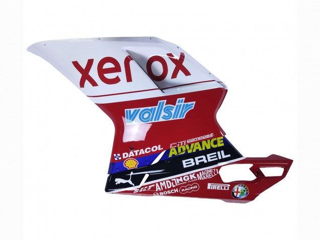 Acquista Carena Moto Ducati 848/1098/1198 2007-2014 - Bianco Rosso Nero Lucido Valsir Xerox