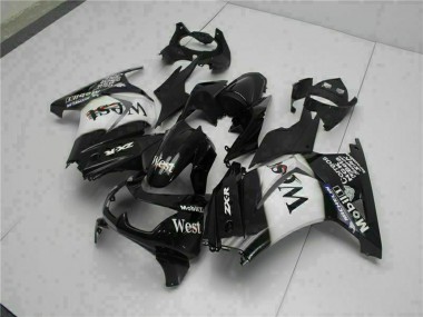 Acquista Carena Moto Kawasaki EX250 2008-2012 - Nero Lucido Bianco West