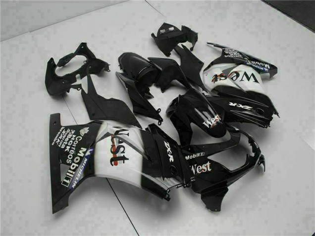 Acquista Carena Moto Kawasaki EX250 2008-2012 - Nero Lucido Bianco West