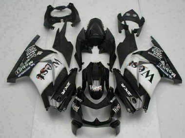 Acquista Carena Moto Kawasaki EX250 2008-2012 - Nero Lucido Bianco West