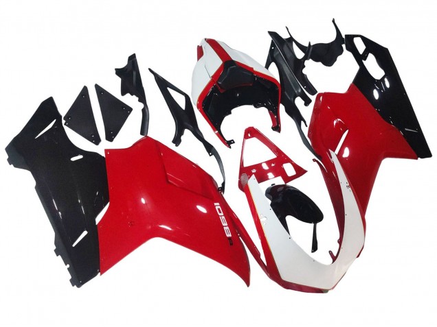 Acquista Carena Moto Ducati 1098 2007-2014 - Bianco Rosso Nero Lucido