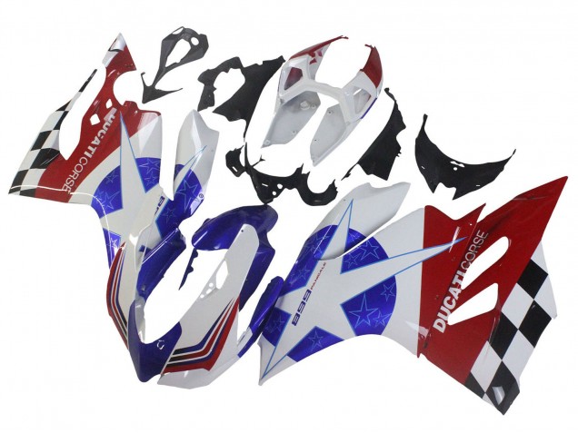 Acquista Carena Moto Ducati Panigale 899 2011-2014 - Bianco Blu Rosso Nero