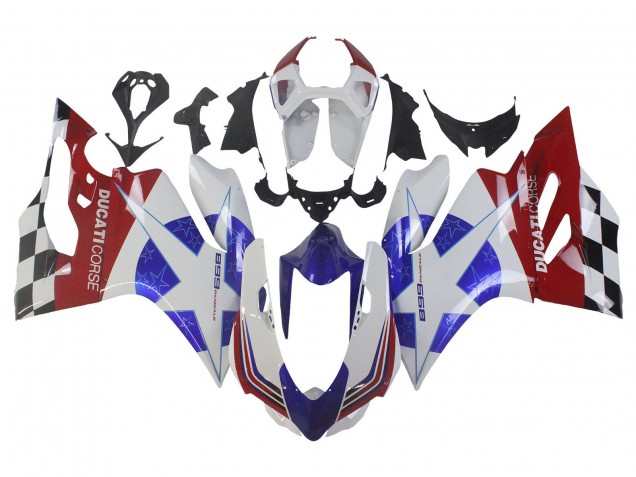 Acquista Carena Moto Ducati Panigale 899 2011-2014 - Bianco Blu Rosso Nero