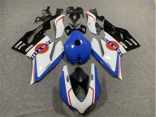 Acquista Carena Moto Ducati Panigale 899/1199 2011-2014 - Bianco Blu Nero Lucido Martini