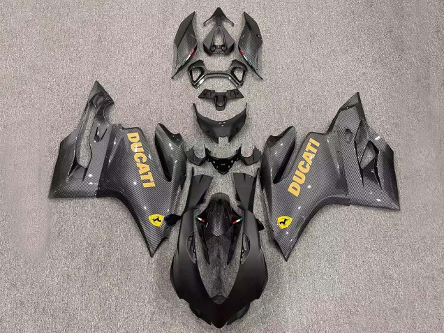 Acquista Carena Moto Ducati Panigale 899/1199 2011-2014 - Nero Fibra di Carbonio Stile