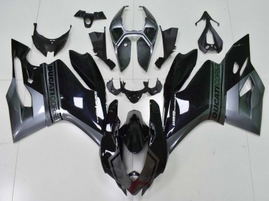 Acquista Carena Moto Ducati Panigale 1199 2011-2014 - Grigio Nero Lucido