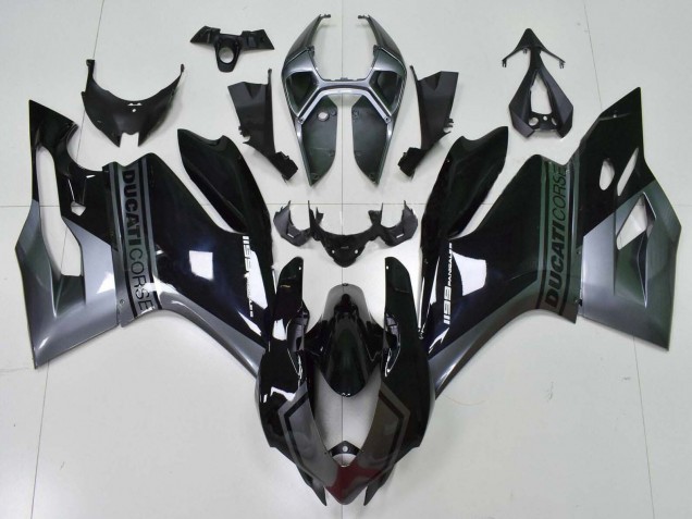 Acquista Carena Moto Ducati Panigale 1199 2011-2014 - Grigio Nero Lucido