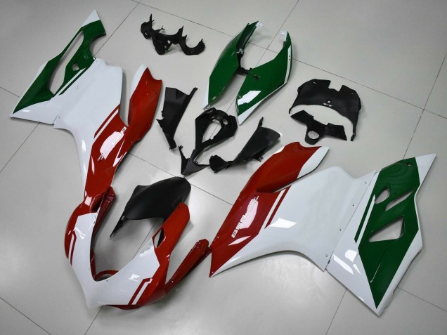 Acquista Carena Moto Ducati Panigale 899 2011-2014 - Bianco Rosso Verde Scuro