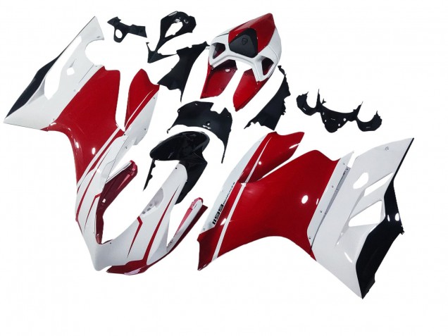 Acquista Carena Moto Ducati 1199 2011-2014 - Bianco Rosso Nero Lucido