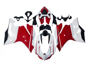 Acquista Carena Moto Ducati 1199 2011-2014 - Bianco Rosso Nero Lucido