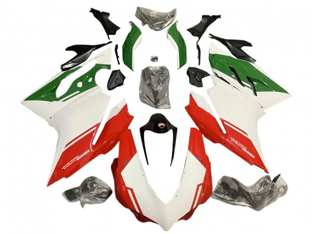 Acquista Carena Moto Ducati 959 2015-2020 - Bianco Rosso Verde