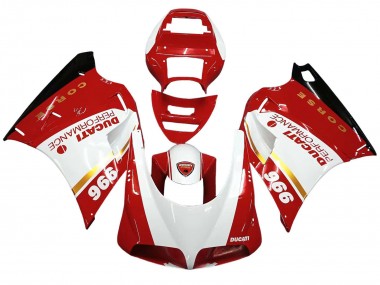 Acquista Carena Moto Ducati 996 1993-2005 - Bianco Rosso Oro Nero Lucido Corse Performance