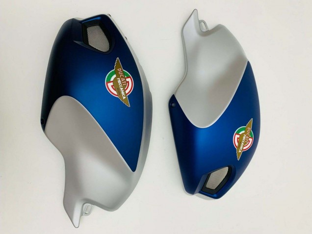 Acquista Carena Moto Ducati Monster 696 796 1100 1100S 2008-2012 - Blu Scuro Argento