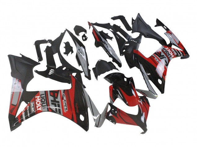 Acquista Carena Moto Honda CBR500R 2013-2015 - Rosso Argento Nero Lucido