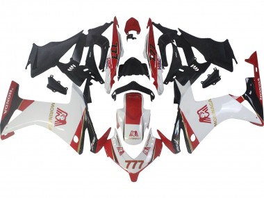 Acquista Carena Moto Honda CBR500R 2013-2015 - Bianco Rosso Verde Nero Lucido Morinage 777