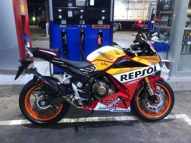 Acquista Carena Moto Honda CBR500R 2016-2018 - Giallo Bianco Rosso Repsol HRC