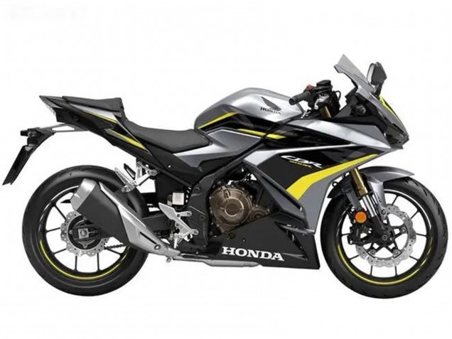 Acquista Carena Moto Honda CBR500R 2022-2023 - Argento Giallo Nero Lucido