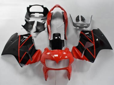 Acquista Carena Moto Honda VFR 800 1998-2001 - Rosso Nero Lucido Banda