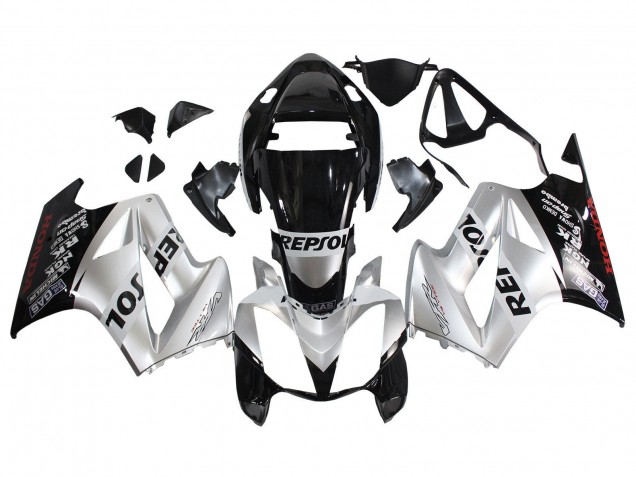 Acquista Carena Moto Honda VFR 800 2002-2013 - Argento Nero Lucido Repsol