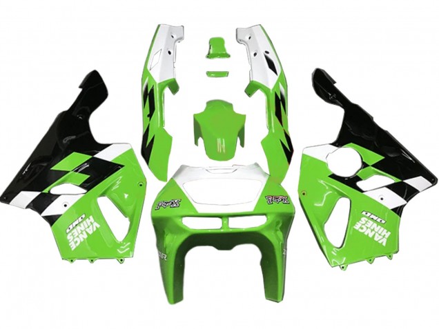Acquista Carena Moto Kawasaki ZX7R 1996-2003 - Bianco Verde Nero Lucido