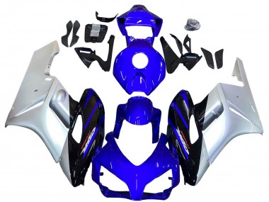 Acquista Carena Moto Honda CBR1000RR 2004-2005 - Argento Blu Nero Lucido