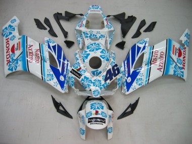 Acquista Carena Moto Honda CBR1000RR 2004-2005 - Bianco Blu Nevicare Nastro Azzurro 46