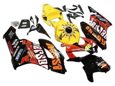 Acquista Carena Moto Honda CBR1000RR 2004-2005 - Giallo Arancia Nero Lucido Repsol Rossi 46