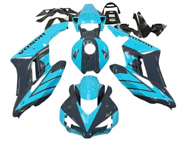 Acquista Carena Moto Honda CBR1000RR 2004-2005 - Azzurro Chiaro Nero Lucido
