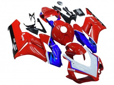 Acquista Carena Moto Honda CBR1000RR 2004-2005 - Rosso Blu Bianco Nero Motul