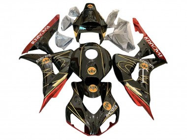 Acquista Carena Moto Honda CBR1000RR 2006-2007 - Nero Lucido Rosso Oro BACARDI
