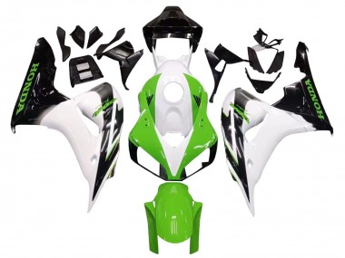 Acquista Carena Moto Honda CBR1000RR 2006-2007 - Bianco Verde Nero Lucido