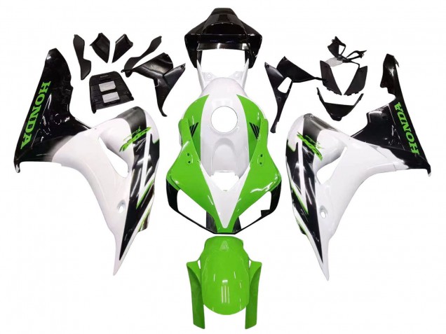 Acquista Carena Moto Honda CBR1000RR 2006-2007 - Bianco Verde Nero Lucido