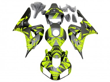 Acquista Carena Moto Honda CBR1000RR 2006-2007 - Fluorescent Verde Nero Opaco