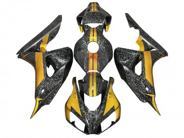 Acquista Carena Moto Honda CBR1000RR 2006-2007 - Oro Nero Forgiato Fibra di Carbonio