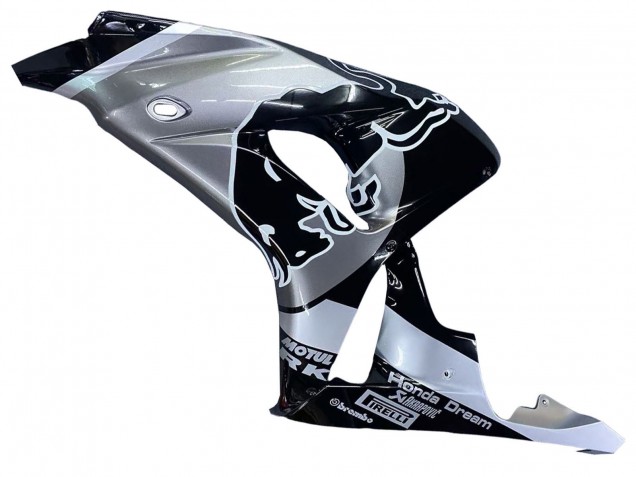 Acquista Carena Moto Honda CBR1000RR 2006-2007 - Argento Nero Lucido Red Bull