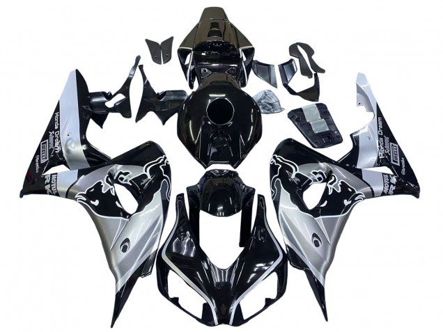 Acquista Carena Moto Honda CBR1000RR 2006-2007 - Argento Nero Lucido Red Bull