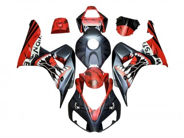 Acquista Carena Moto Honda CBR1000RR 2006-2007 - Rosso Nero Opaco Mostro Squalo