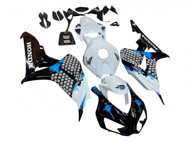 Acquista Carena Moto Honda CBR1000RR 2006-2007 - Bianco Blu Nero Lucido