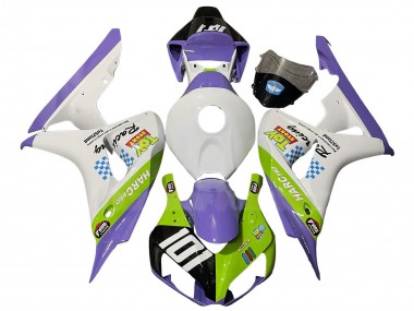Acquista Carena Moto Honda CBR1000RR 2006-2007 - Bianco Viola Verde Nero Lucido