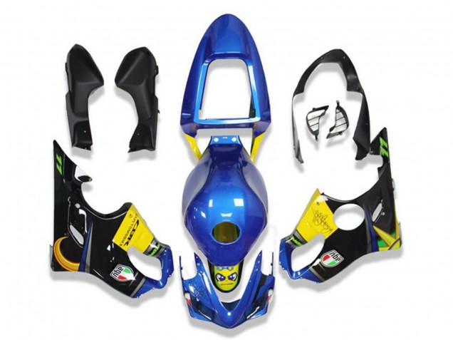 Acquista Carena Moto Honda CBR600 F4i 2001-2003 - Blu Giallo Nero Lucido Squalo
