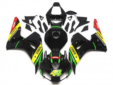 Acquista Carena Moto Honda CBR1000RR 2006-2007 - Nero Lucido Giallo Verde Rosso Motul 44